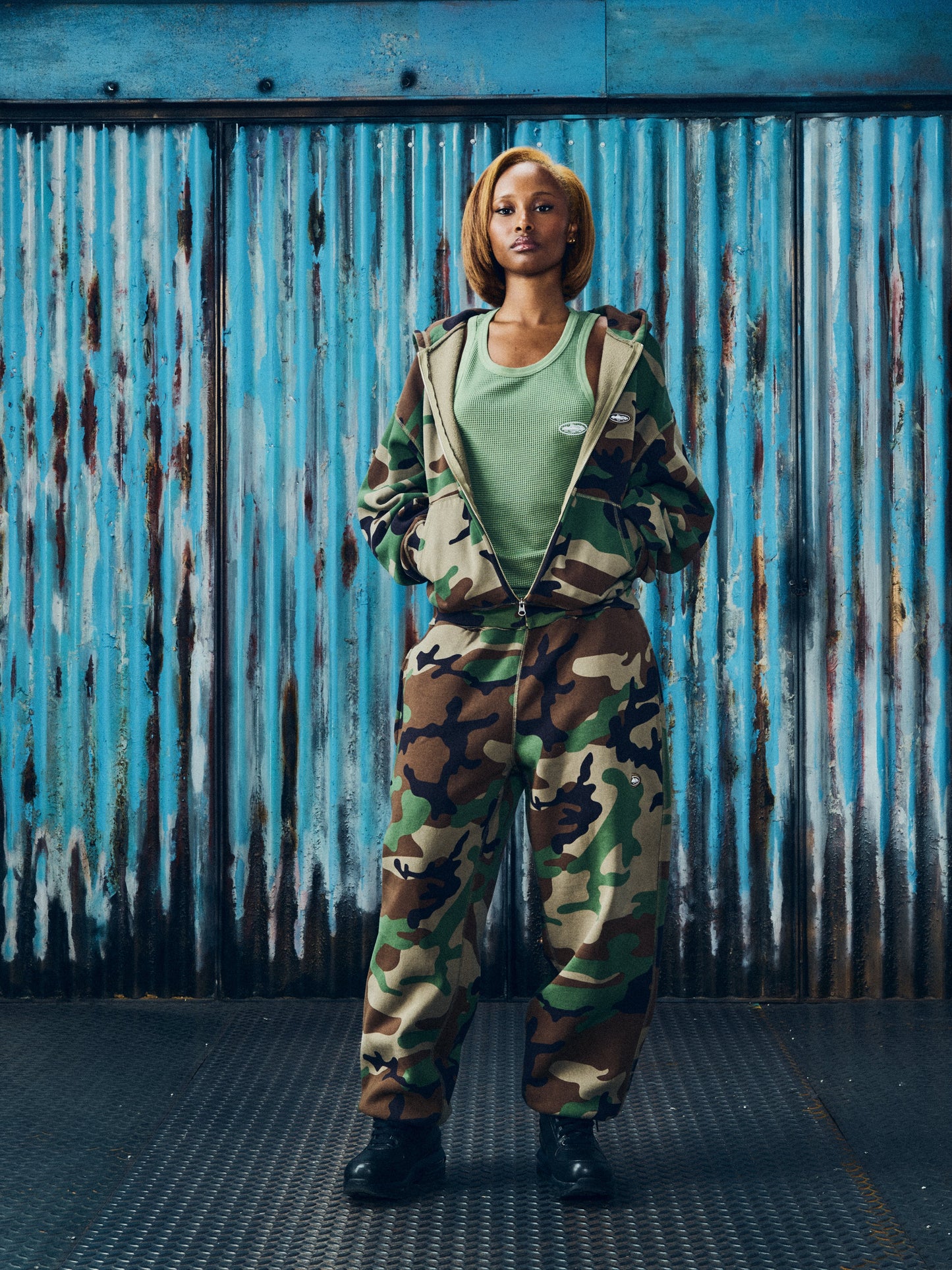 MINI ISLAND ZIP HOODIE [WOODLAND CAMO]