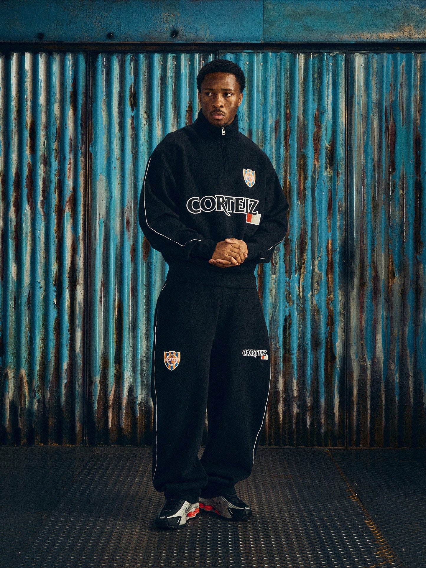 GIAPPONESE QUARTER ZIP [BLACK]